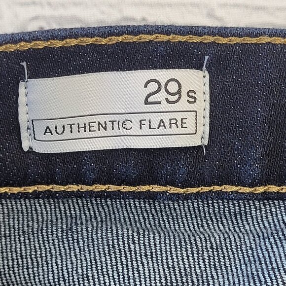 Gap Woman’s dark blue authentic flare jeans size 29 Short - Picture 10 of 12